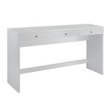 Checkmate Waterfall Console Table - Checkmate White