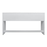 Checkmate Waterfall Console Table - Checkmate White