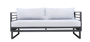 VIG Furniture Renava Wharf Outdoor Grey & Black Sofa Set VGGES0273