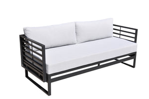 VIG Furniture Renava Wharf Outdoor Grey & Black Sofa Set VGGES0273