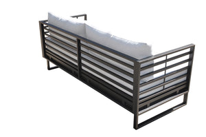 VIG Furniture Renava Wharf Outdoor Grey & Black Sofa Set VGGES0273