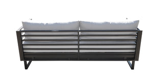 VIG Furniture Renava Wharf Outdoor Grey & Black Sofa Set VGGES0273