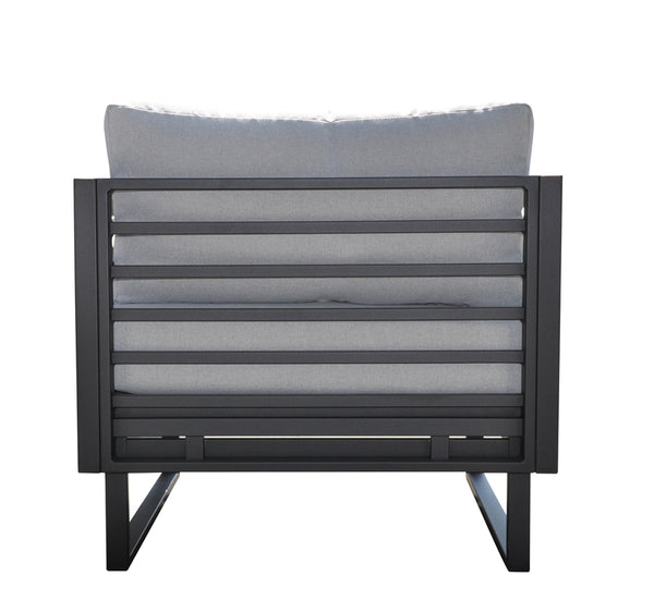VIG Furniture Renava Wharf Outdoor Grey & Black Sofa Set VGGES0273