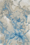 Nourison Symmetry SMM07 Artistic Handmade Tufted Indoor Area Rug Light Blue/Ivory 5'3" x 7'9" 99446495549