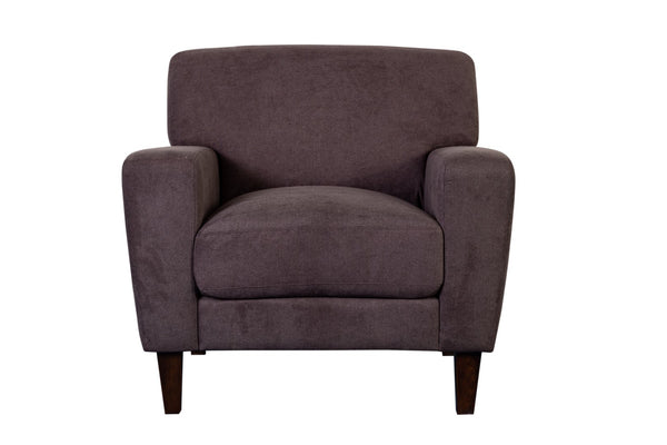 Porter Designs Evan Soft Textured Microfiber Contemporary Chair Brown 01-195-03-8130