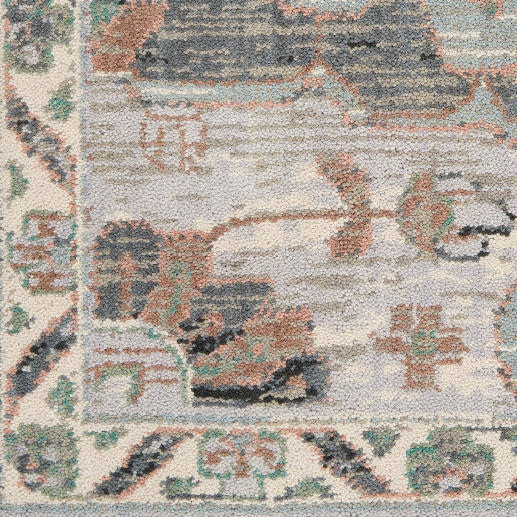 Nourison Parisa PSA01 French Country Machine Made Loom-woven Indoor Area Rug Grey Sage 2'3" x 10' 99446857798