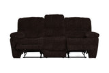 Porter Designs Chandler with Table Contemporary Reclining Sofa Brown 03-201-01-9093