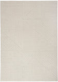 Nourison Calvin Klein Ck023 Balance BLN01 Modern & Contemporary Machine Made Power-loomed Indoor only Area Rug Ivory/Grey 7'10" x 9'10" 99446081186