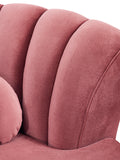 VIG Furniture Divani Casa Arvada Modern Pink Velvet Lounge Chair VGZAS40-1-PNK