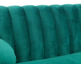 VIG Furniture Divani Casa Arvada Modern Green Velvet & Gold Sofa VGZAS40-3-GRN