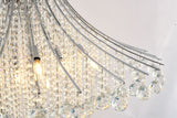 Bethel Chrome Chandelier in Metal & Crystal