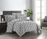 Chrisley Grey Queen 7pc Duvet Set