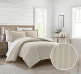 Morgan Beige King 3pc Duvet Set