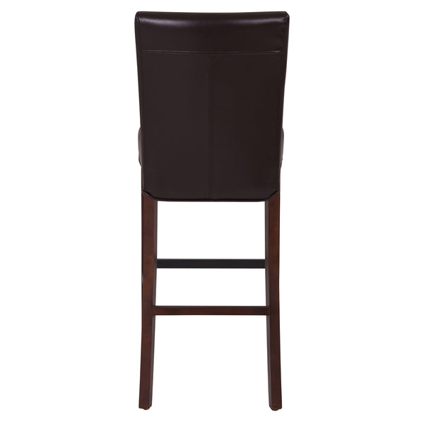 Milton Bar Stool - Stylish Bonded Leather Design with Solid Birch Frame for Modern Home Interiors