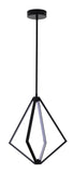 Bethel Black LED Chandelier in Metal & Silicone