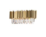 Bethel Gold Wall Sconce in Metal & Crystal