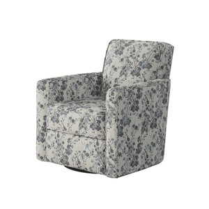 Fusion 402G-C Transitional Swivel Glider Chair 402G-C Freesia Denim Swivel Glider