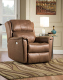 Shimmer 5153P Transitional Power Headrest Rocker Recliner [Made to Order - 2 Week Build Time]