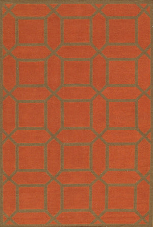 Pasargad Antique Kilim Collection Rust Lamb's Wool Area Rug SA-10405 4X6-PASARGAD