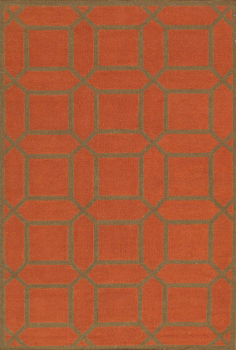 Pasargad Antique Kilim Collection Rust Lamb's Wool Area Rug SA-10405 4X6-PASARGAD