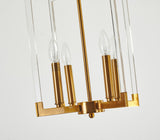 Bethel Bronze Chandelier in Metal & Acrylic