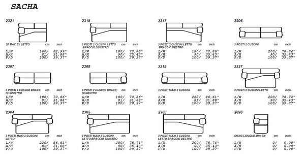 VIG Furniture Estro Salotti Sacha - Modern Black Leather Reversible Sectional Sofa Bed with Storage VGNTSACHA-BLK