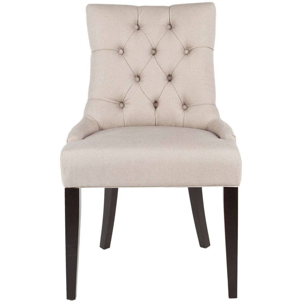 Abby 19"H Luxe Tufted Dining Chairs with Silver Nail Heads - Chic Modern Style Set of 2