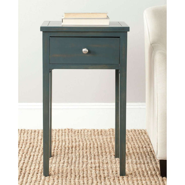 Abel Craftsman Style Nightstand with Ample Storage Drawer for Living Room and Bedroom Charm