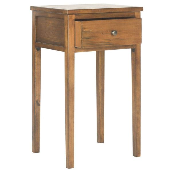 Abel Craftsman Style Nightstand with Ample Storage Drawer for Living Room and Bedroom Charm