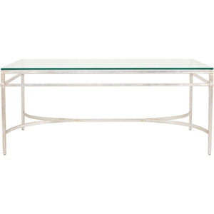 Abelard Glass Cocktail Table - Elegant Metal Craft with High-Quality Tempered Glass for Your Home