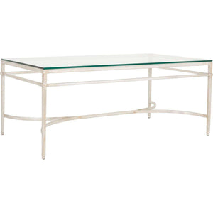 Abelard Glass Cocktail Table - Elegant Metal Craft with High-Quality Tempered Glass for Your Home