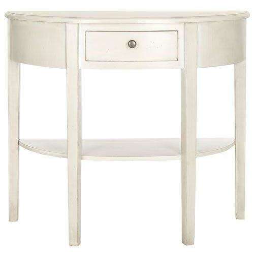 Abram Console Table - Country Casual Charm with Handy Drawer and Shelf for Stylish Entryway Decor