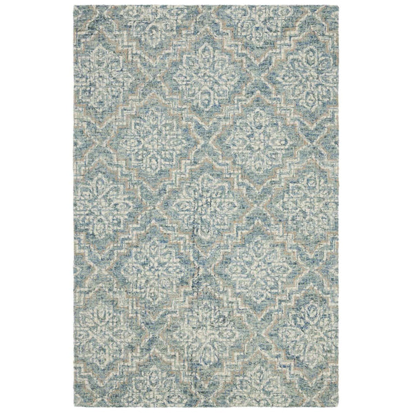 Abstract Hand Tufted Wool Rug – Elegant Rectangle Design for Luxurious Home Décor and Style