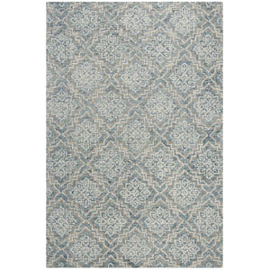 Abstract Hand Tufted Wool Rug – Elegant Rectangle Design for Luxurious Home Décor and Style