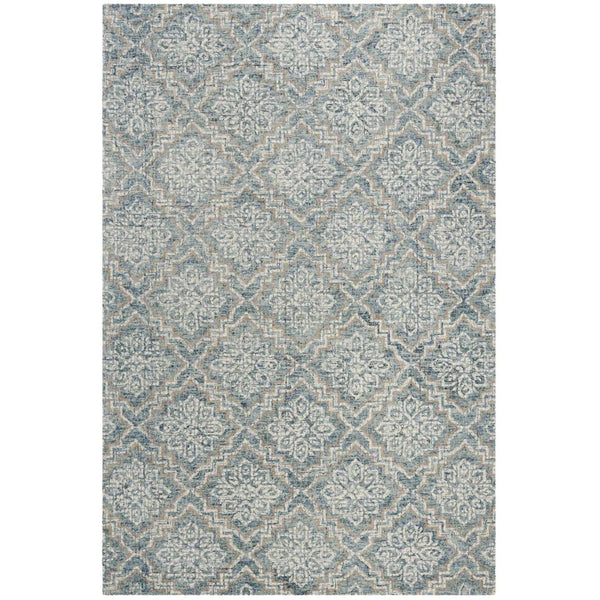 Abstract Hand Tufted Wool Rug – Elegant Rectangle Design for Luxurious Home Décor and Style