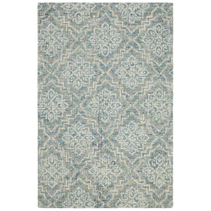 Abstract Hand Tufted Wool Rug – Elegant Rectangle Design for Luxurious Home Décor and Style