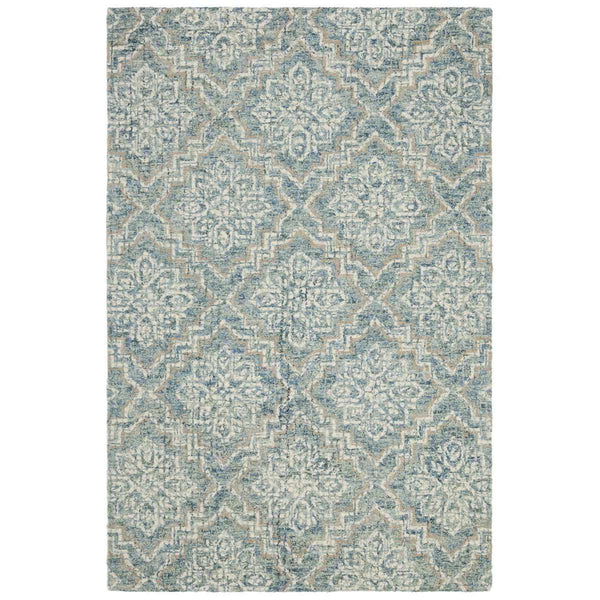 Abstract Hand Tufted Wool Rug – Elegant Rectangle Design for Luxurious Home Décor and Style