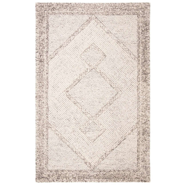 Abstract Tufted Wool Rug - Rectangle Design, 100% Premium Wool, Luxurious Softness for Your Home