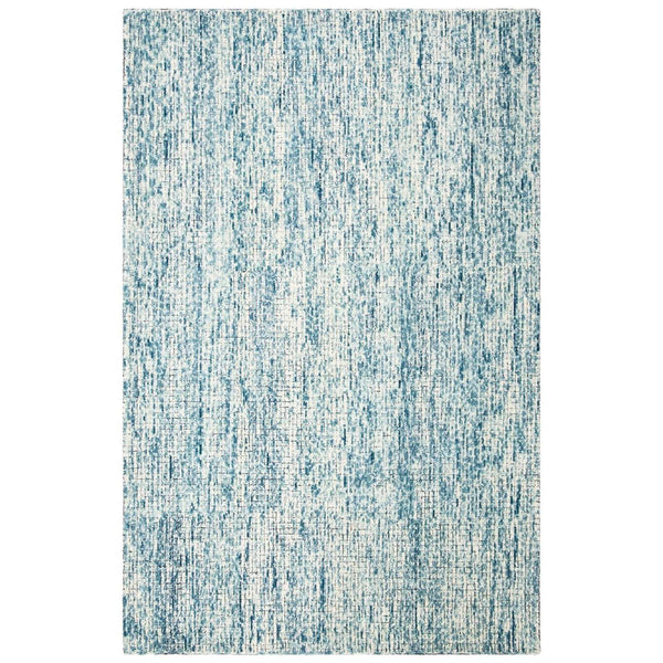 Abstract Hand Tufted Wool Pile Rug – Elegant Rectangle Design with 7MM Pile Height from India