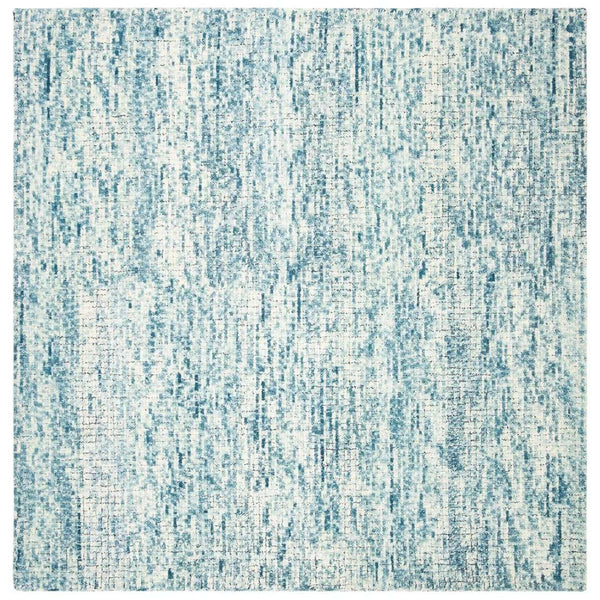 Abstract Hand Tufted Wool Pile Rug – Elegant Rectangle Design with 7MM Pile Height from India