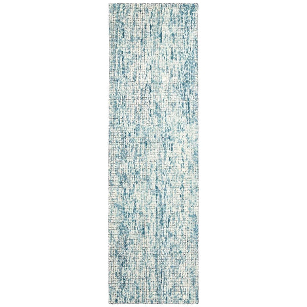 Abstract Hand Tufted Wool Pile Rug – Elegant Rectangle Design with 7MM Pile Height from India