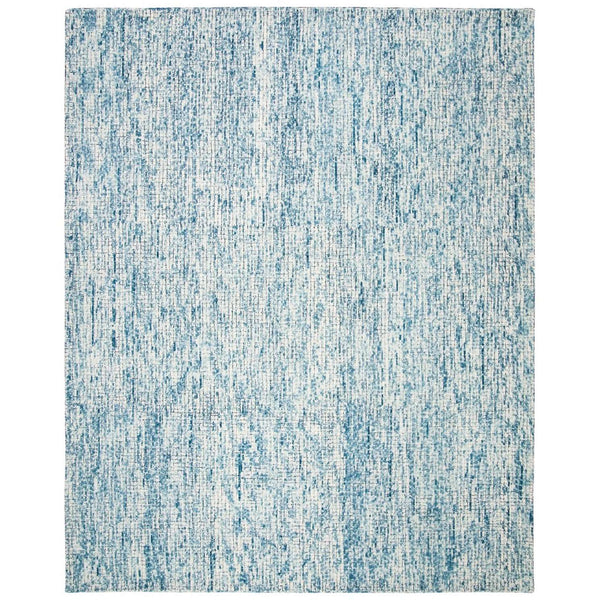 Abstract Hand Tufted Wool Pile Rug – Elegant Rectangle Design with 7MM Pile Height from India