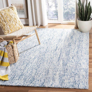 Abstract Hand Tufted Wool Pile Rug – Elegant Rectangle Design with 7MM Pile Height from India