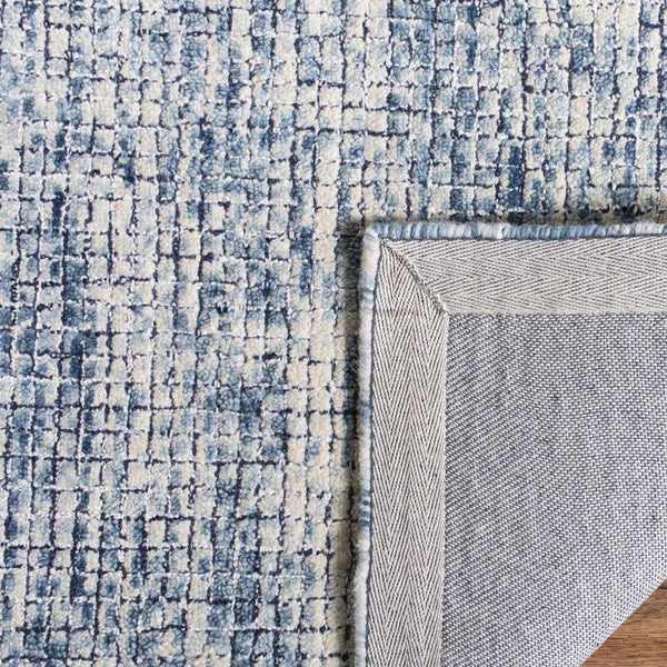 Abstract Hand Tufted Wool Pile Rug – Elegant Rectangle Design with 7MM Pile Height from India