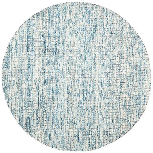 Abstract Hand Tufted Wool Pile Rug – Elegant Rectangle Design with 7MM Pile Height from India
