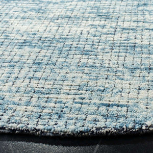 Abstract Hand Tufted Wool Pile Rug – Elegant Rectangle Design with 7MM Pile Height from India