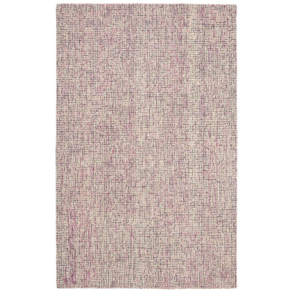 Abstract Hand Tufted Wool Pile Rug – Elegant Rectangle Design with 7MM Pile Height from India