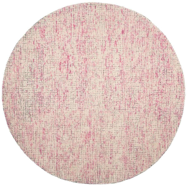 Abstract Hand Tufted Wool Pile Rug – Elegant Rectangle Design with 7MM Pile Height from India