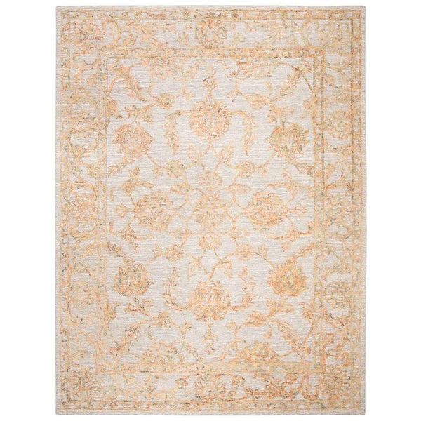 Abstract Hand Tufted Wool Pile Rug - Elegant Rectangle Design with Luxurious 8MM Pile Height