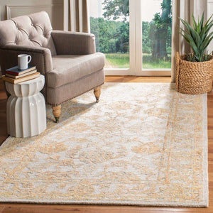 Abstract Hand Tufted Wool Pile Rug - Elegant Rectangle Design with Luxurious 8MM Pile Height